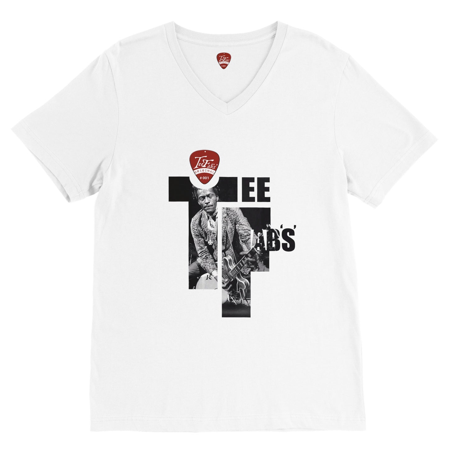 TeeFabs ORIGINAL - Chuck Berry - Premium Unisex V-Neck T-shirt